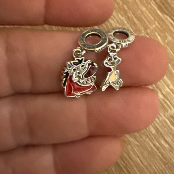 Pandora Silver and Red Heart Charm - Picture 3 of 4